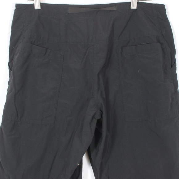 Mountain Hardware L Hiking Pant Black Nylon Belted - Picture 1 of 5